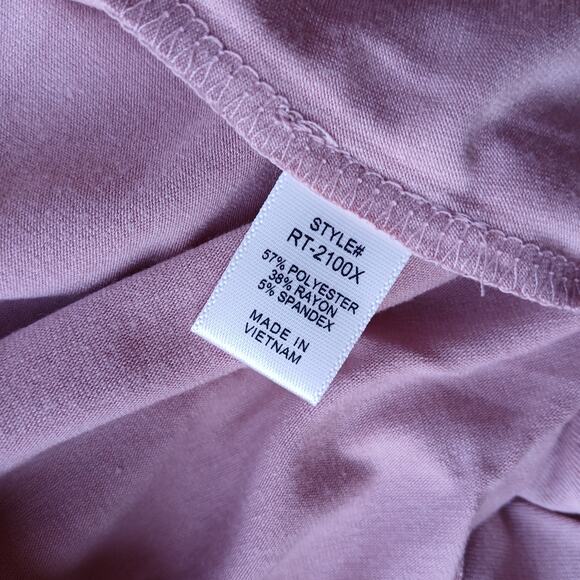 1X Cream Mauve Scoop Neck Round Hem Tank Top Zenana Plus size comfy cool - Picture 9 of 13